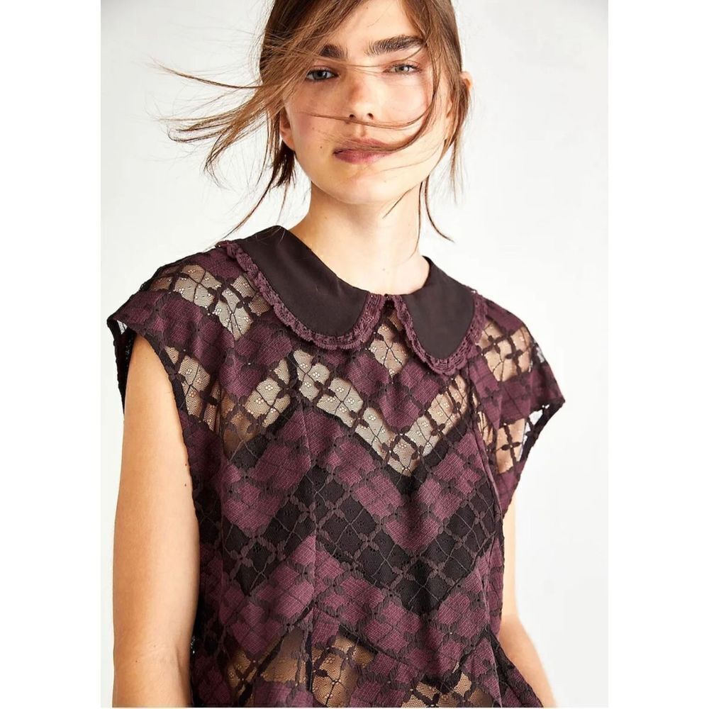 Free People GORGEOUS Rozette Tunic BOHO size xsmall - Picture 7 of 7